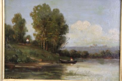 Paul FERON (XXème siècle) (attribué à)
Barque...