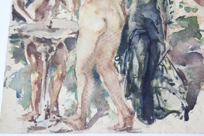 Luis BONNIN MARTIN (1873-1964)
Nu, aquarelle...