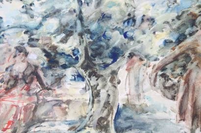 Luis BONNIN MARTIN (1873-1964)
Nu, aquarelle...