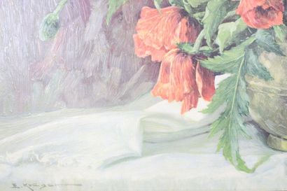 Erich KRUGER (1897-1978) 
Nature morte aux...