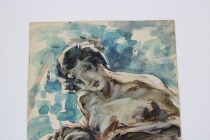 Luis BONNIN MARTIN (1873-1964)
Nu, aquarelle...