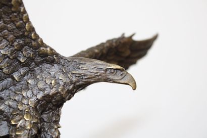 MILO (1893-1970). 
L'envole de l'aigle, bronze...