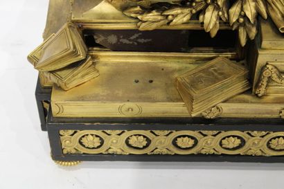 A Louis XVI style chased and gilded bronze...