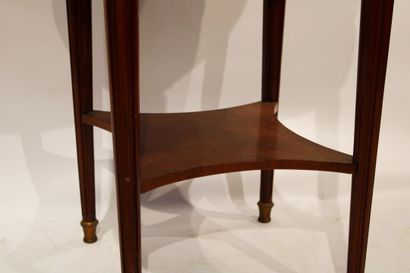 Louis XVI style mahogany and mahogany veneer...