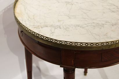 Table bouillotte in mahogany wood and mahogany...