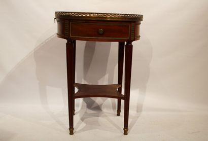 Louis XVI style mahogany and mahogany veneer...