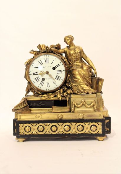 A Louis XVI style chased and gilded bronze...