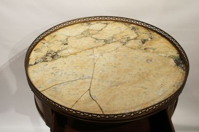 Louis XVI style mahogany and mahogany veneer...