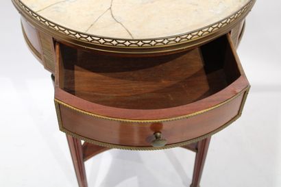Louis XVI style mahogany and mahogany veneer...