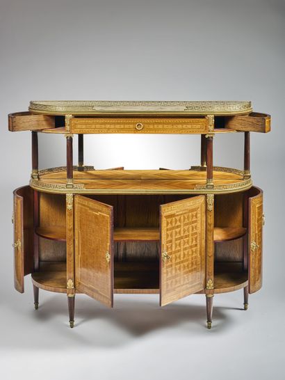 Louis XVI style sideboard with rounded corners...