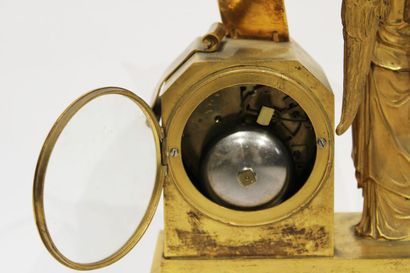 Louis XVI style clock in chased and gilded...