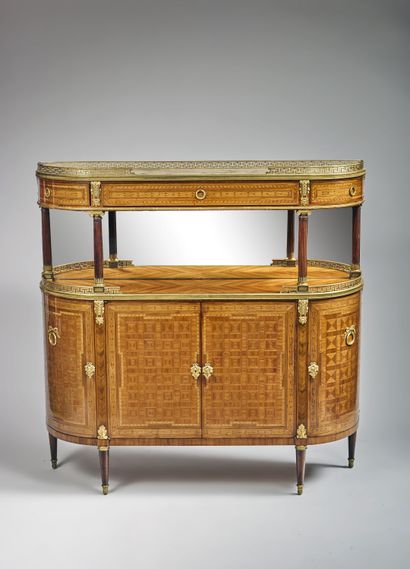 Louis XVI style sideboard with rounded corners...