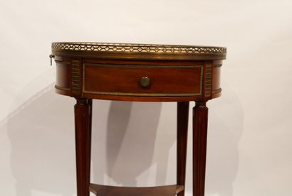 Louis XVI style mahogany and mahogany veneer...
