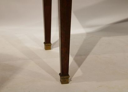 Tronchin style table in flamed mahogany veneer...
