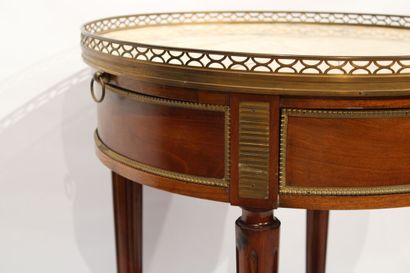 Louis XVI style mahogany and mahogany veneer...
