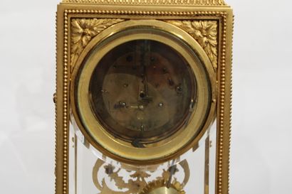 Louis XVI style mantelpiece in chased and...