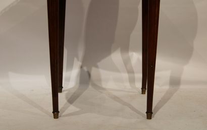 Table bouillotte in mahogany wood and mahogany...