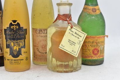 Assortiment de 6 bouteilles de spiritueux...