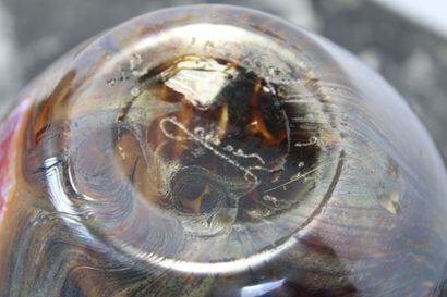 Jean Claude NOVARO (1943-2015).
Vase en verre...