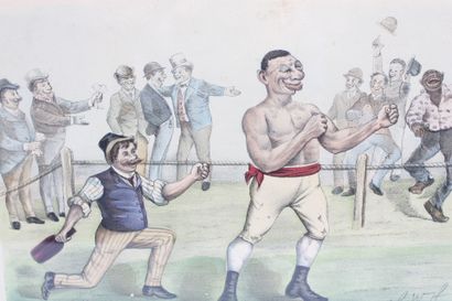 CURRIER and IVES.
Meeting of three lithographs:
-...
