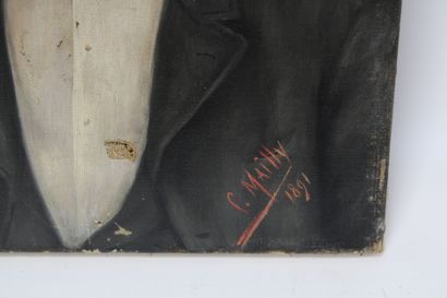 19th century school.
Portrait of a man with...