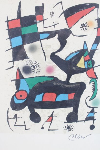 Joan MIRO (1893-1983). After.
Composition,...