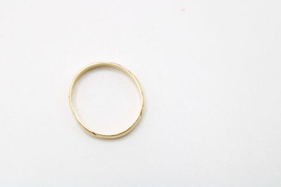 Wedding band in yellow gold 750 horsehead...