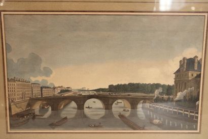 Ecoles du XIXème siècle.
Views of Paris,...