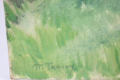 Maurice TAQUOY (1878-1952).
Landscape, oil...