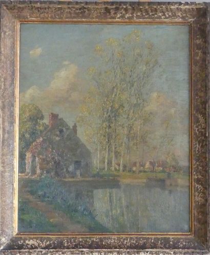 Marcel Adolphe BAIN (1878-1937). 
Landscape,...