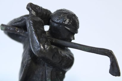 20th century school.
Golfers, pair of bookends...