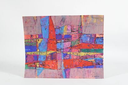 André BRECHET (1921-1993)
Abstract composition,...