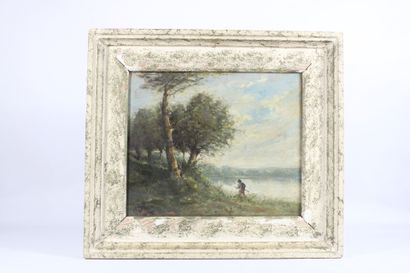 Adolphe DE VILLERS (1872-1930/34).
Fishing,...