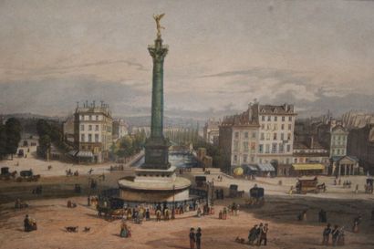 Ecoles du XIXème siècle.
Views of Paris,...