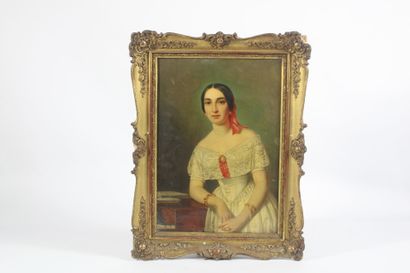 School of the XIXth century.
Portrait of...