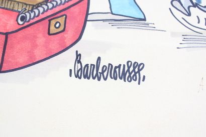 BARBEROUSSE (1920-2010).
Caricatures, collection...