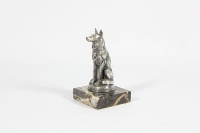 Oscar RUFFONY (1874-1946).
Sitting dog, Panhard...