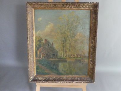 Marcel Adolphe BAIN (1878-1937). 
Landscape,...