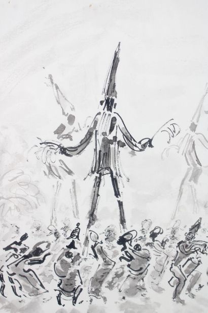 André HAMBOURG (1909-1999).
Abidjan, ink...