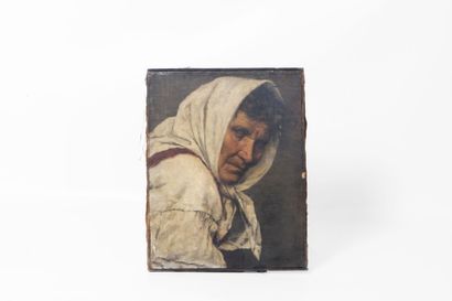 20th century school.
Portrait of a woman,...
