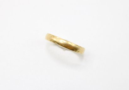 Wedding band in yellow gold 750 horsehead...