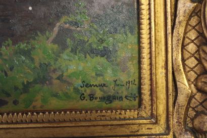 Gustave BOURGAIN (1855-1921).
View of Semur...