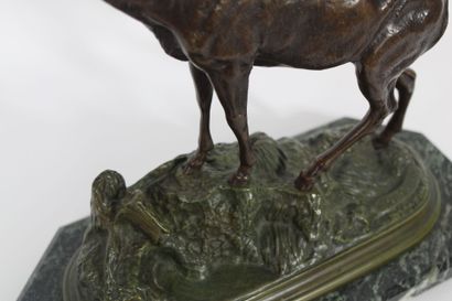 Clovis MASSON (1887-1913).
Deer, patinated...
