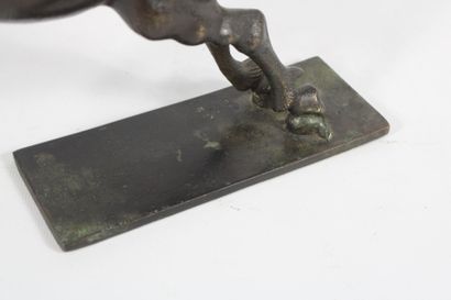 20th century school.
Galloping horse, bronze...