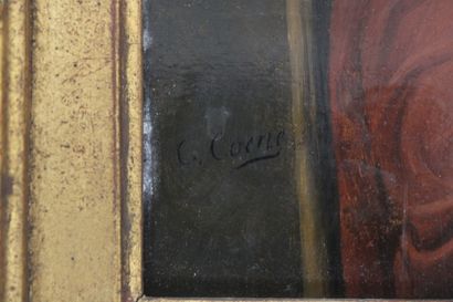 C. COENE (XIX-XX).
Pair of oils on panels...