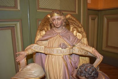 School of the XIXth century.
Polychrome enameled...