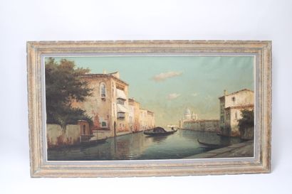 20th century school.
Important view of Venice,...