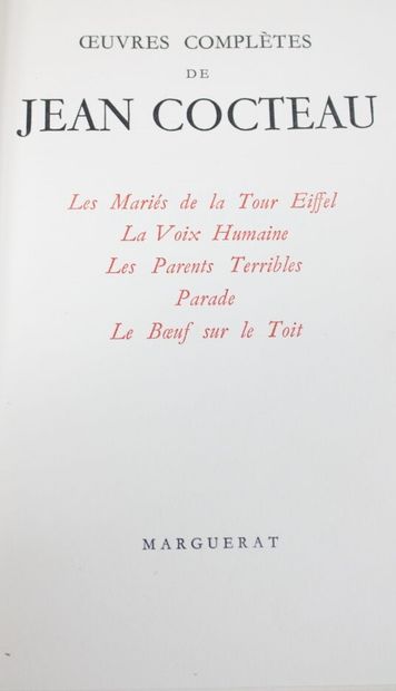 Jean COCTEAU. 