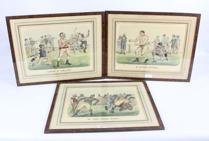 CURRIER and IVES.
Meeting of three lithographs:
-...