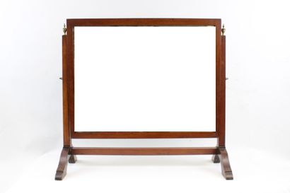 Solid mahogany table psyche with mercury...